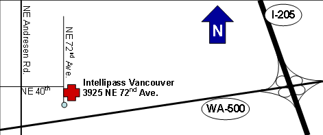 Map to Vancouver Office